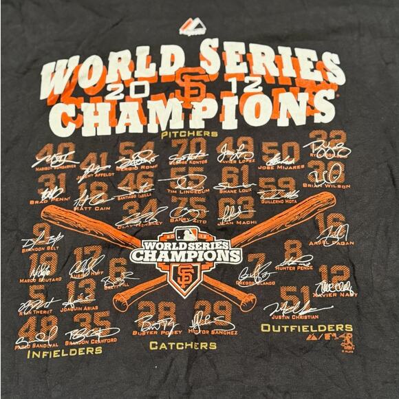 Vintage Tees - MLB San Francisco Giants 2012 World Series Graphic Tee*SZ XL - Picture 2 of 4